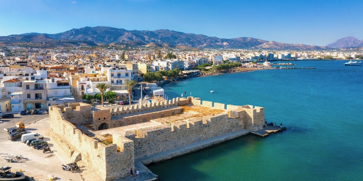 Ierapetra Crete - Kales Fortress aerial view